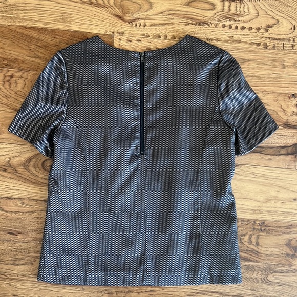 Halogen Zip Back Black & Gray Business Work Top M - Picture 3 of 5